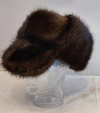 Vintage - Finland Trappermütze Chapka Fliegermütze Pelzkappe Fellmütze - Gr. 59