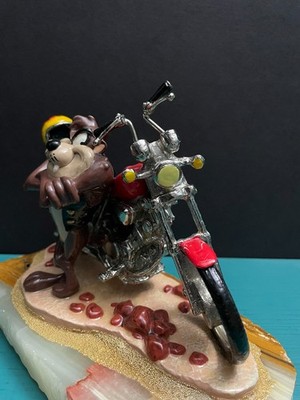 ルーニーテューンズ Ron Lee タズマニアンデビル バイク フィギュア Ron Lee Warner Bros Looney Tunes Tasmanian Taz Devil Motorcyle