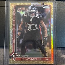 2025 Topps Chrome Football Billy Bowman Jr. Gold Football Leather 39/50