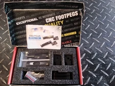 2019-2024 Kawasaki ZX600-1000 Adjustable rear foot pegs by MCmotoparts Black