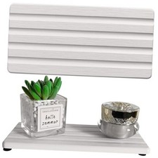 Diatomite Soap Dish, Water Absorbing Stone Tray, Kitchen Sink 9.5" x 4.7" White