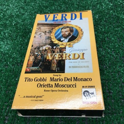 Verdi The King of Melody VHS 1988 Opera Special Edition View Video
