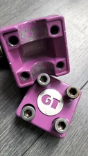 GT BMX PURPLE mallet STEM VINTAGE Old School 80's Bmx 1985