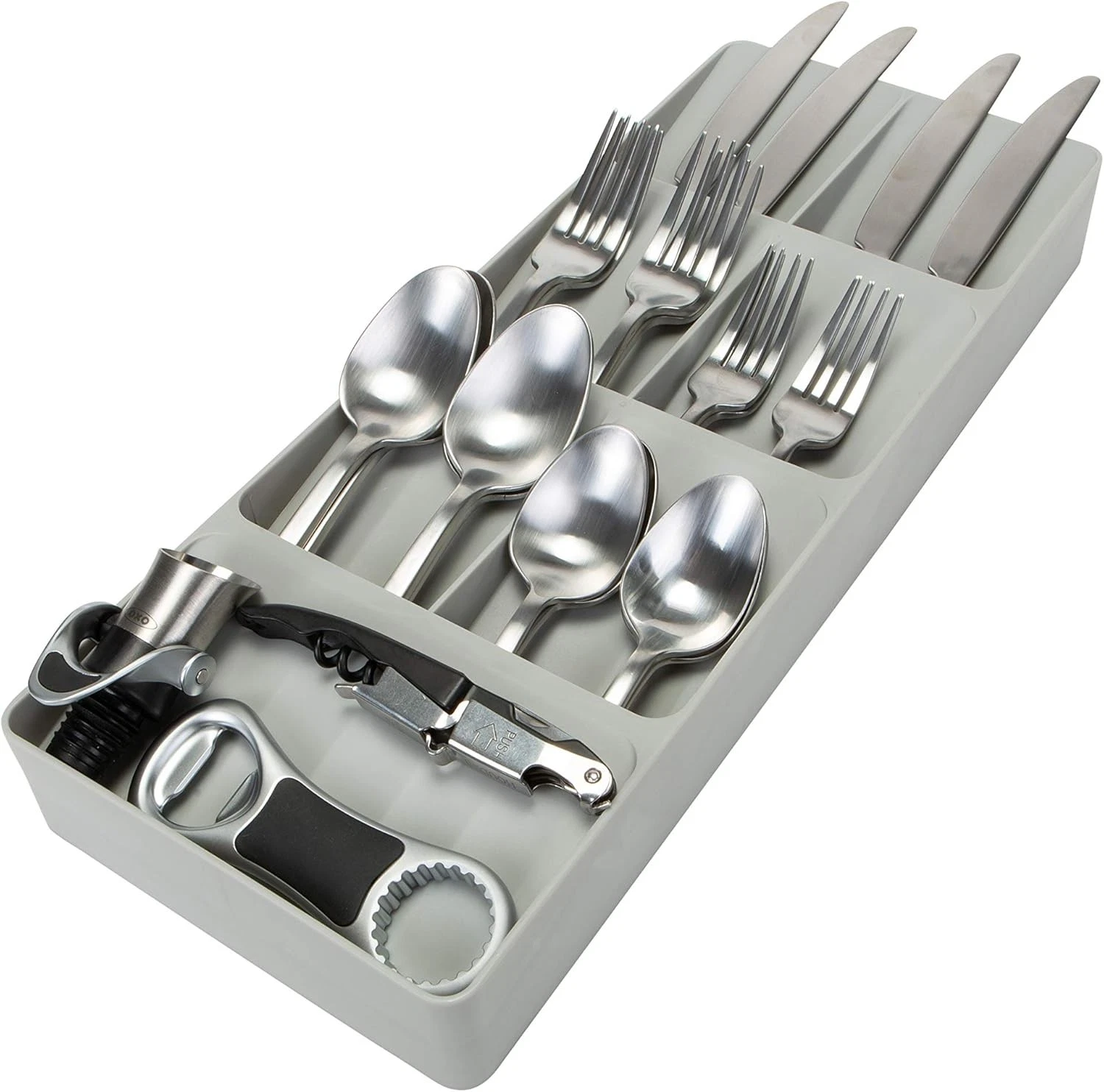 Kitchen Details 7 Slot Cutlery Drawer Organizer - Thumbnail 4