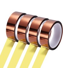 4 Rolls Heat Tape, 25mm x 33m 108ft Polyimide Heat Resistant Sublimation Tape