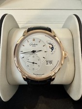 Glashütte Original PanoMaticLunar 18K Rose Gold Silver Moon Phase 40mm Box Paper 3