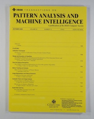 2000 IEEE MACHINE INTELLIGENCE v22#10 camera calibration FACE RECOGNITION 