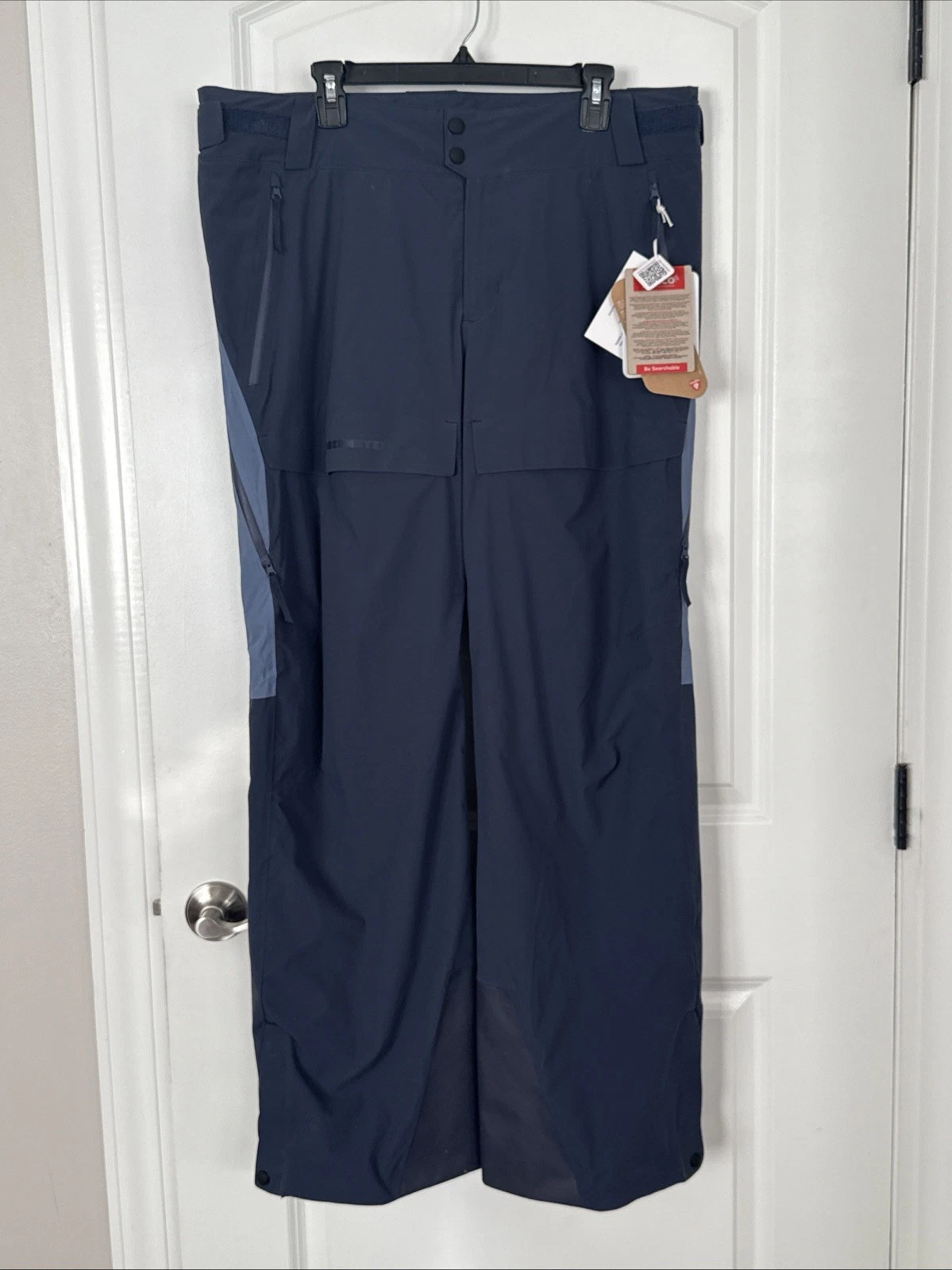 Obermeyer Mens Oberreute Snow Ski Pants Blue Size L Waterproof RECCO NEW $349