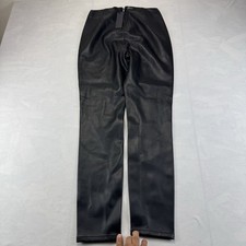 BLANKNYC Women  s Faux Leather Pants Size 26 Black Straight Leg NWT
