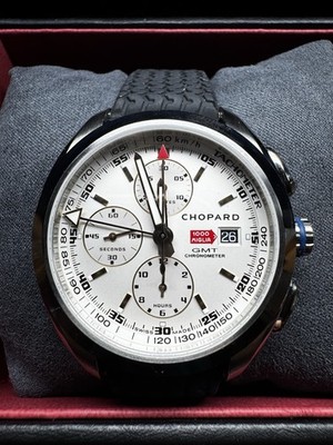 Chopard Miglia Chronograph W Box And Papers In Custom 44mm Case
