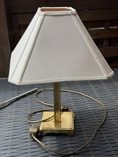Edle Vintage Tischlampe / Nachttischleuchte im Hollywood-Regency-Stil Gold Optik