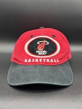 Vintage 1990s Drew Pearson NBA Miami Heat Basketball SnapBack Hat Sportswear
