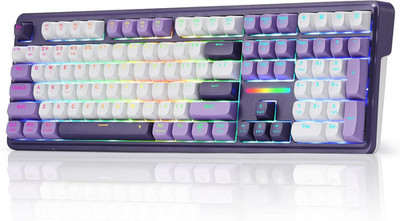 K745 PRO Wireless Gasket RGB Gaming Keyboard, 108 Keys Mechanical Keyboard W/Ext