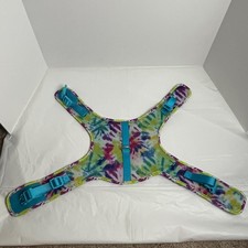 Top Paw Size Medium Tie Dye Comfort Vest Harness Puppy Dog Blue Colorful