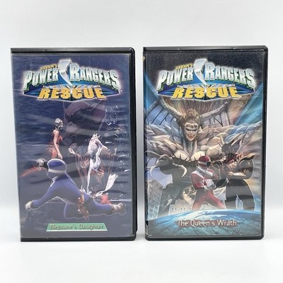 Vintage 2 Power Rangers VHS Lightspeed Rescue Neptune s Daughter Queen s Wrath