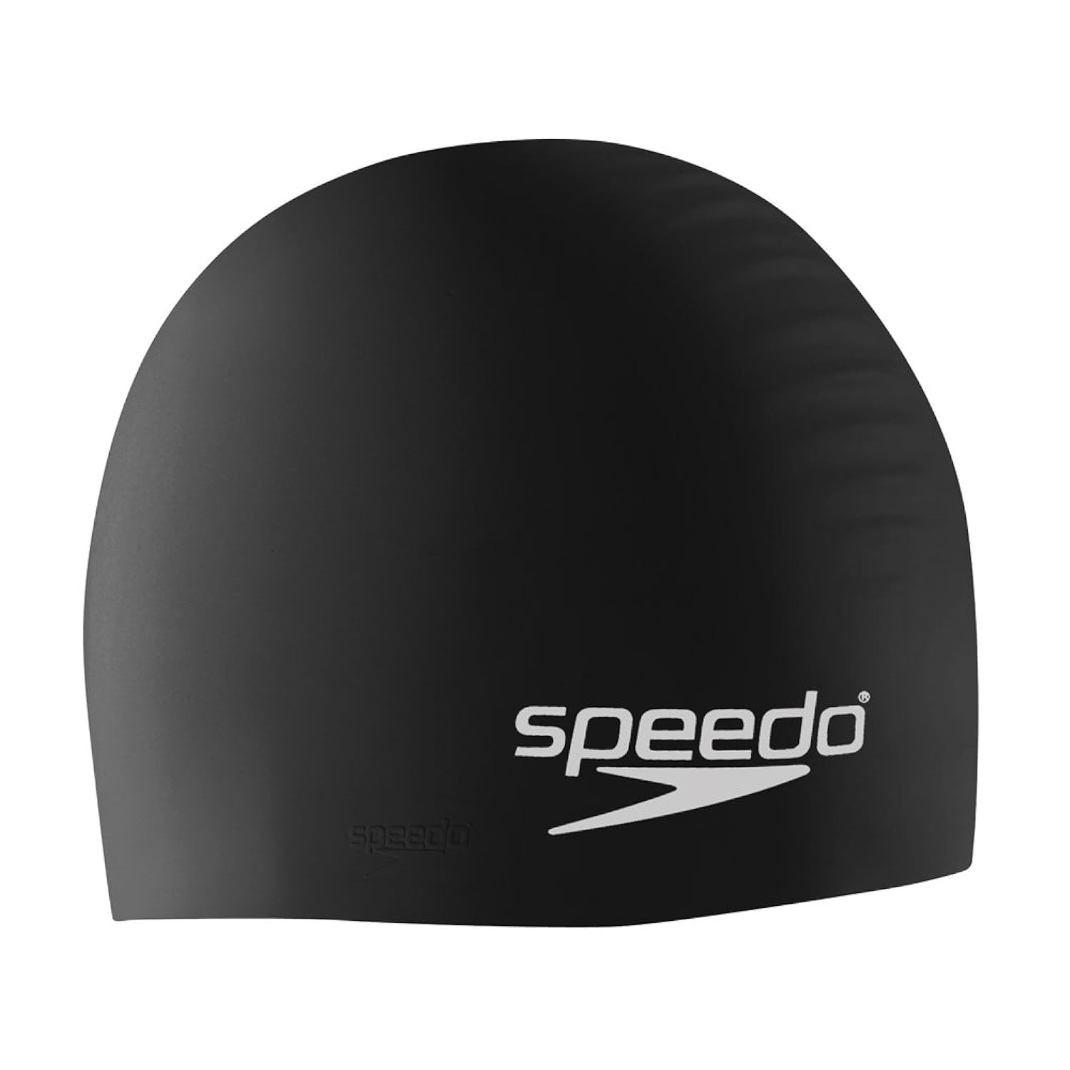 Bonnet de natation étanche silicone noir protection cheveux
