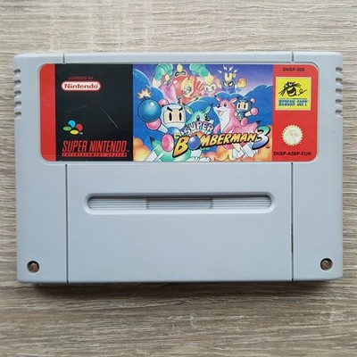 SNES Super Bomberman 3 PAL Spiel Super Nintendo EUR Game Cartridge