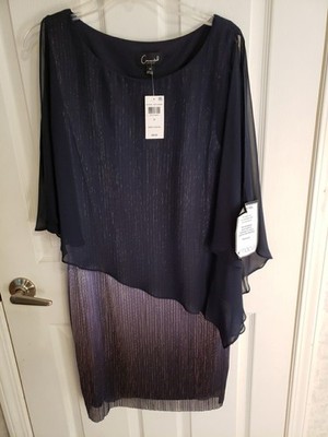Connected Apparel Lavender Purple Short Cocktail Dress Size 10 Perfume Odor NEW