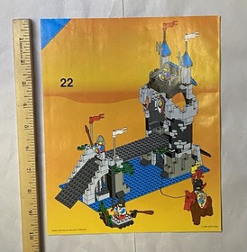 LEGO 6078 Royal Drawbridge Knights Castle Retired Instruction Manual Only 1995