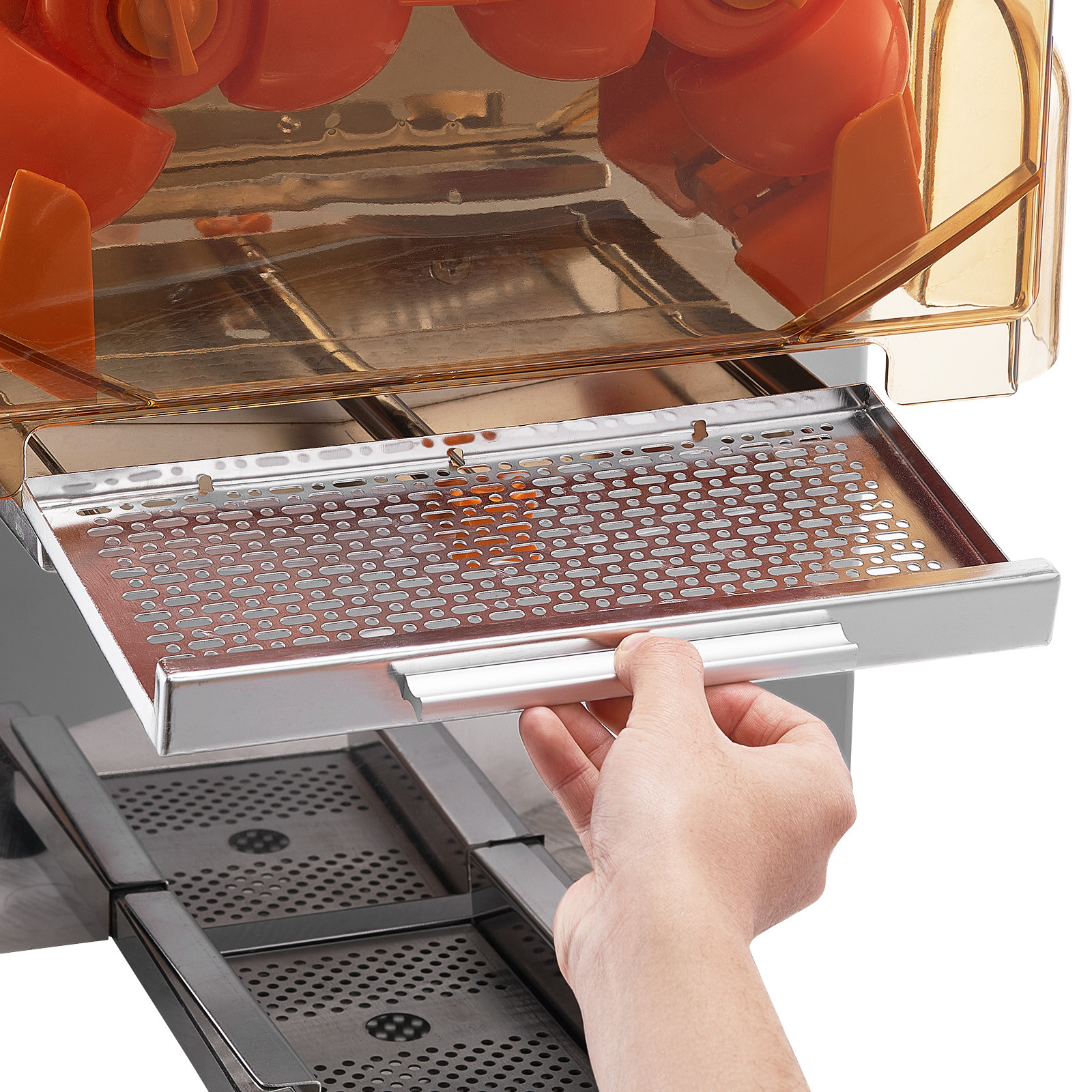 Commercial Electric Orange Juicer Machine Juice Squeezer Extractor Filter Box
