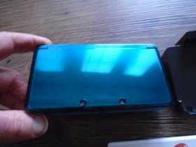 ONE OWNER Nintendo 3DS Aqua Blue CTR-001 w/ game, charger, stand, OEM stylus USA