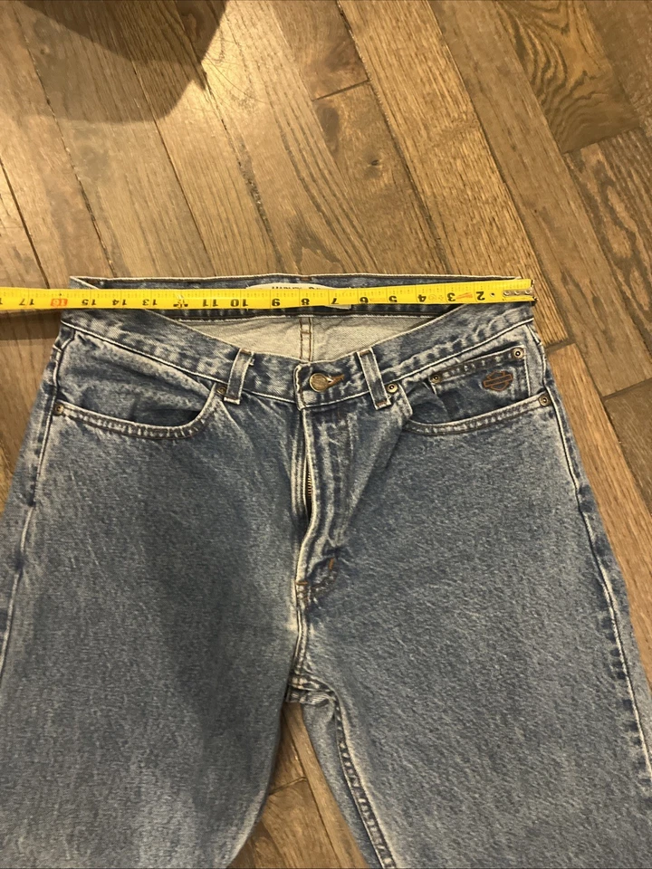 Pantalones de mezclilla para hombre Harley-Davidson 34x32 azul calce recto ropa de motor genuina Foto 2 de 4