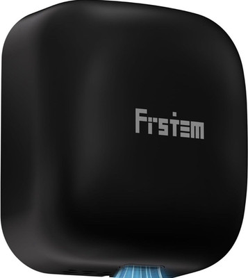 Fistem Fast Drying Hand Dryer Black Wall Mounted Smart Temp Sensing High Power
