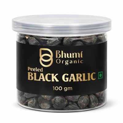 Bhumi Organic Black Garlic Cloves 100g Ready to Eat Healthy Food Pack