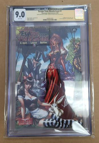 Escape From Wonderland Zenescope Entertainment Issue #1 Signed CGC 9.0 JSA