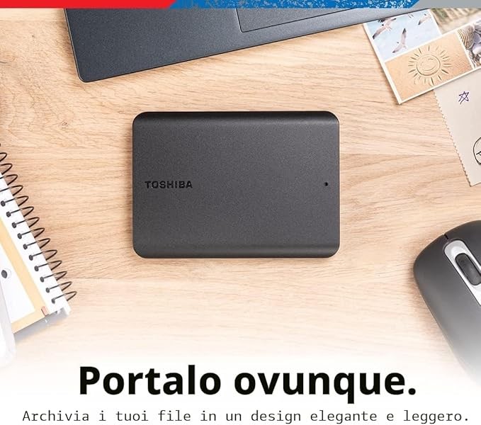 Toshiba Canvio Basics 500GB Hard Disk Esterno foto 3