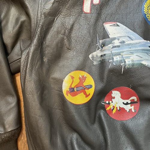The Cockpit Leather Flight Jacket Type A-2 Air Force- Yankee Lady 2006 2XL RARE! - Picture 8 of 24