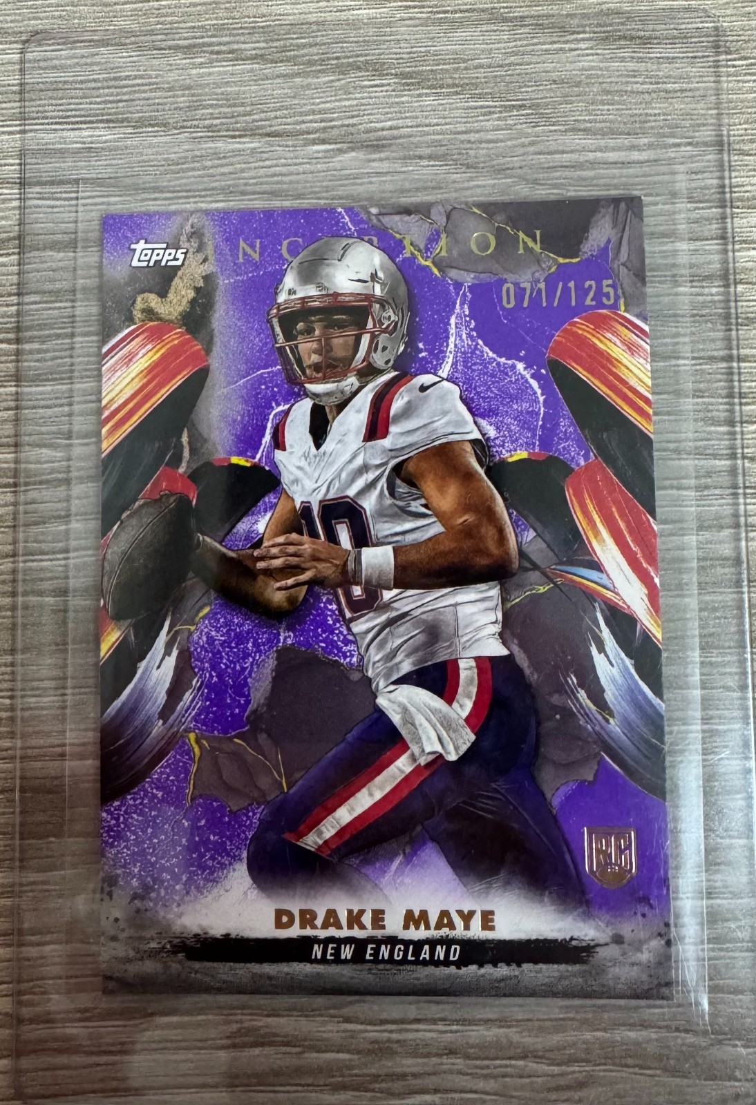 2024 Topps Inception Purple 071/125 Drake Maye #158 Rookie RC