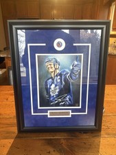 Mats Sundin Hall Of Fame Inductee Portrait auto Rare