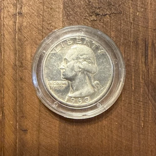 1960 D Washington Quarter Almost Uncirculated 90% Silver 25C