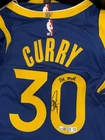 Stephen Curry "2x MVP" Signed Warriors Nike ADV NBA Authentic Jersey USASM & BAS