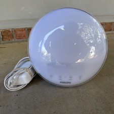 Philips SmartSleep Wake Up Light Alarm FM Radio Sunrise Sunset Simulation HF3520