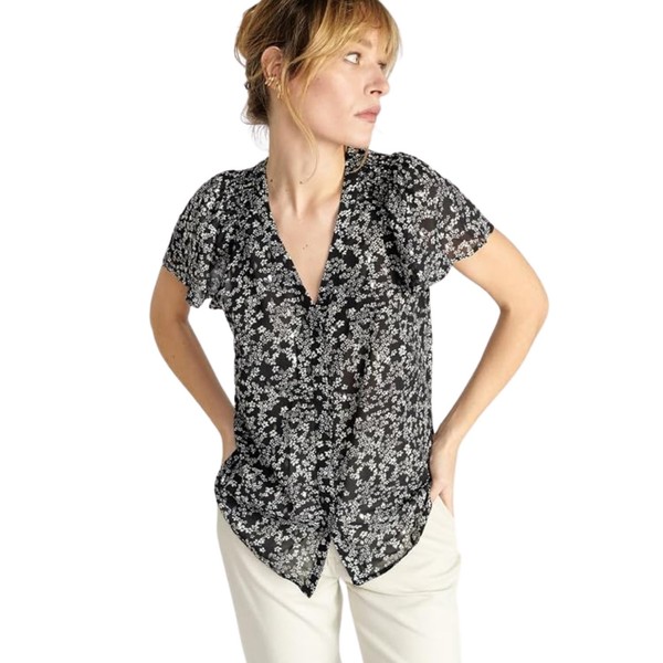 Damenbluse Le Temps des Cerises Agnes Schwarz Hemdbluse S-image