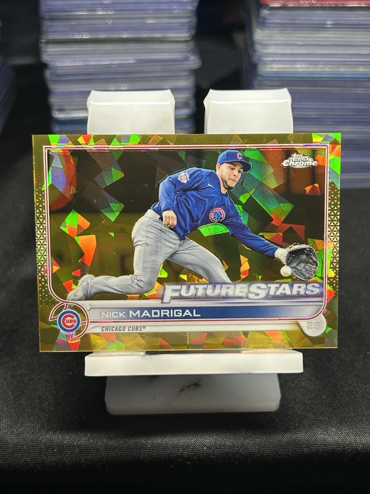 Nick Madrigal 2022 Topps Chrome Sapphire Gold /50 Future Stars #466 Chicago Cubs - Image 2 of 4