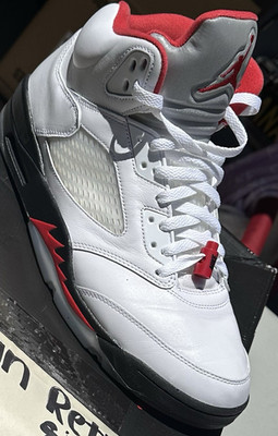 Retro Air Jordan 5 Fire Red Silver Tongue (2020) M12