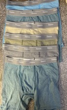 Boy's Hanes Boxer Briefs LARGE 6 Pack Tagless Boxers NEW NWOT