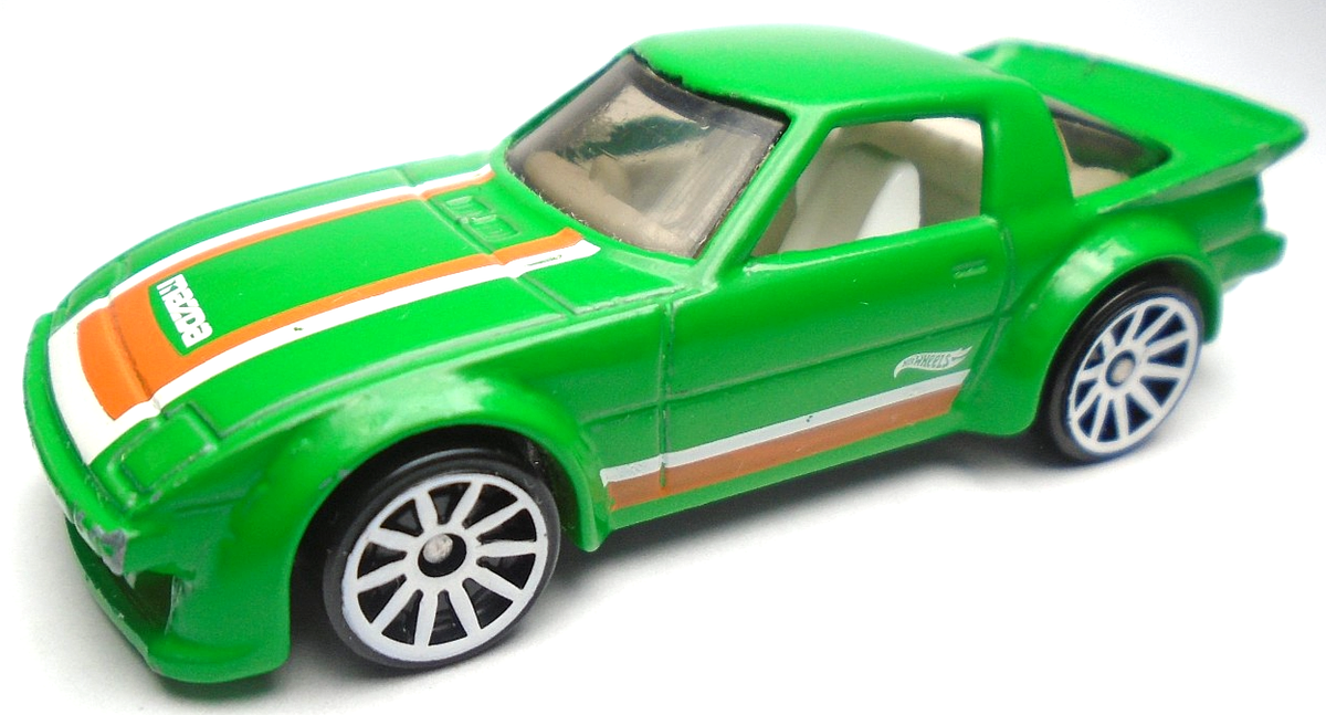 2018 HOT WHEELS HW MAZDA RX-7 GREEN 1:64 DIECAST 2 3/4