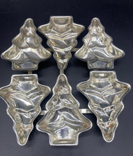 Chocolate Baking Mold Pan 6 Christmas Trees Xmas Vintage Antique