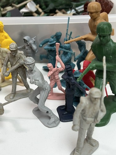 Vtg Toy Solider Military Figures Marx Greenbrier Space Cowboy Native Civil WWII - Picture 14 of 16