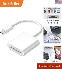 USB C SD Card Reader for iPhone 15 16 17/iPad Pro/MacBook, USB-C Type-C 1