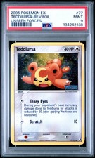 2005 POKEMON EX UNSEEN FORCES #77 TEDDIURSA-REVERSE FOIL PSA 9 on eBay