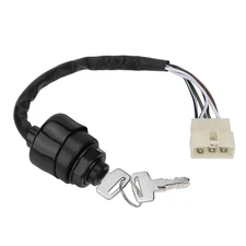 M MATI Ignition Key Switch 6Wires for Kawasaki Mule 2010 2020 2030 2500 2510 ...