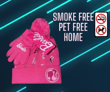 Barbie Beanie Girl's Hat and Glove Set color PINK