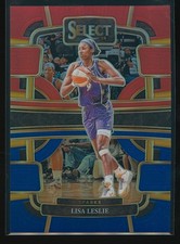 Lisa Leslie 2024 Panini Select WNBA Concourse Red & Blue Prizm Jersey # 9/399