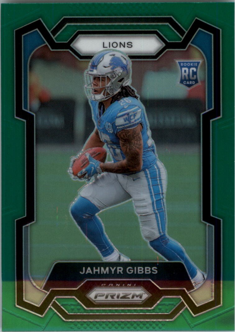 2023 Panini Prizm Prizms Green #331 Jahmyr Gibbs - FB