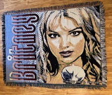 Vintage 2000 Britney Spears Tapestry Blanket